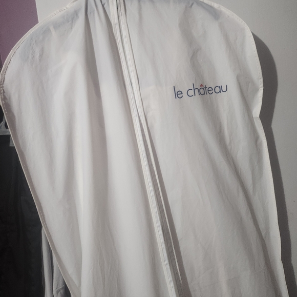 Le Chateau Strapless White knee length dress - Picture 3 of 4